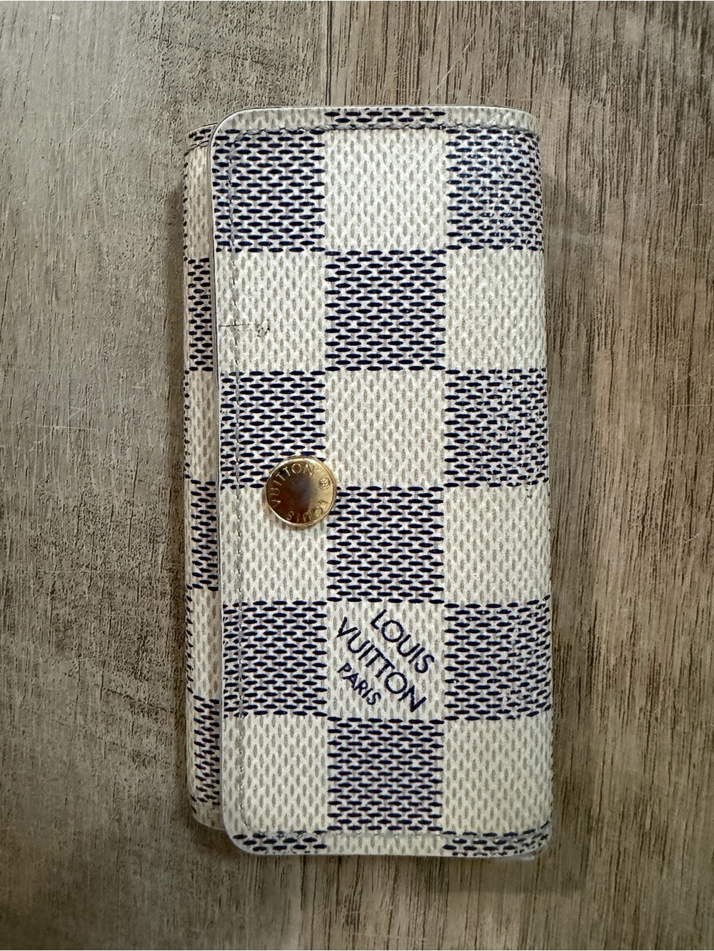 Louis Vuitton Damier Azur 4 Key Holder